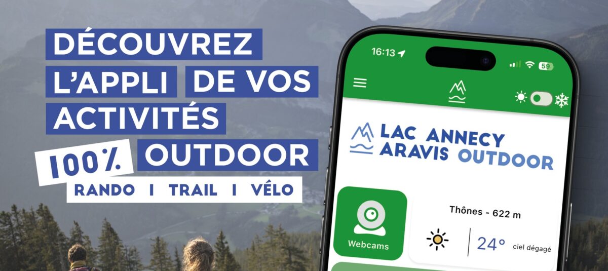 randonnée été à la clusaz avec une appli